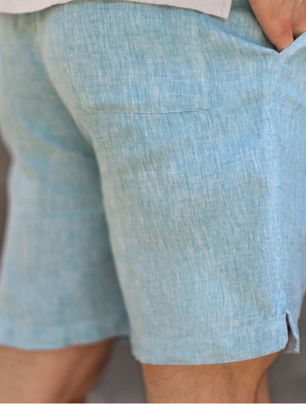 Alex Crane Bo Shorts / Sky - Medium NWT - Picture 4 of 9